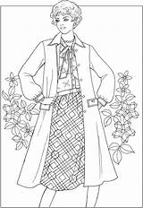 Coloring Fashion Pages sketch template