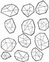 Gems Gemstone Gem sketch template