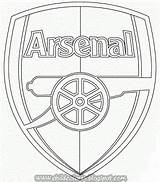 Voetbal Coloring Arsenal Kleurplaat Kleurplaten Clubs Escudos Badge Futbol Equipos Americain Coloriages sketch template