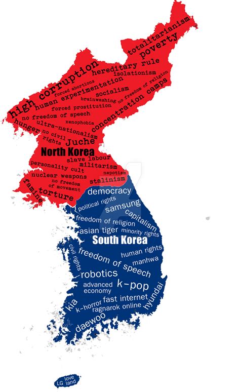 Korea Map Two Koreas By Saint Tepes On Deviantart
