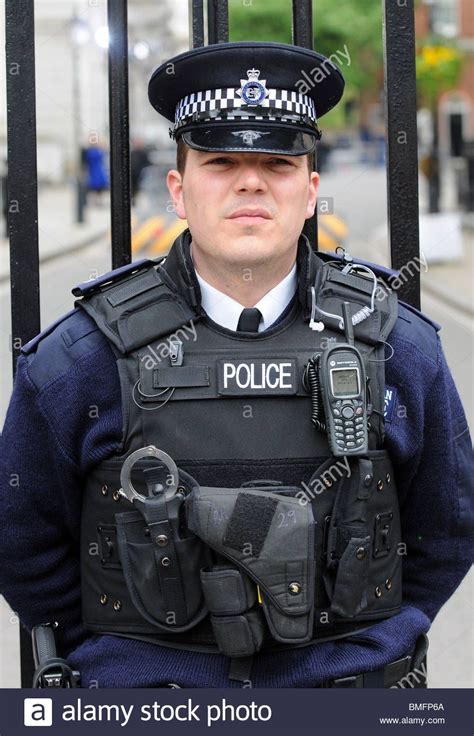 police officer policeman  downing street london uk stock photo