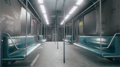 subway train interior    model  lukas hahn