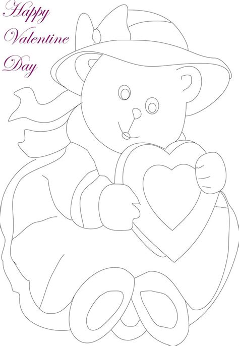 valentines day coloring pages  kids