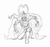 Loki Colorare Thor Marvel Disegni Desenhar Printmania sketch template
