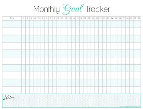 pin  dany gray  planner pages goal tracker printable goal