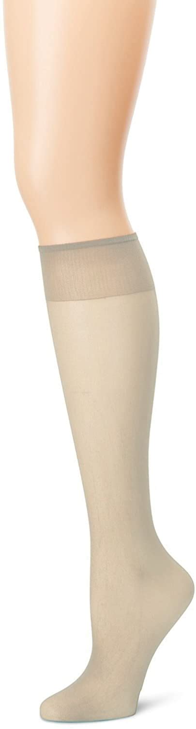 women s plus size queen sheer support knee high stockings 3 pack ebay