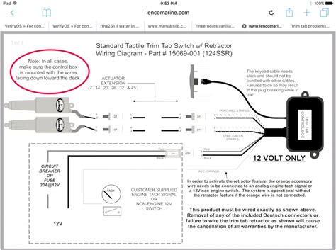 understanding bennett  trim tab wiring diagram  comprehensive guide scott trend