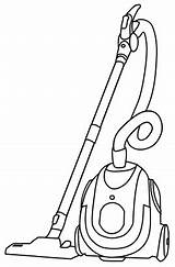 Vacuum Cleaner Clipart Coloring Pages Outline Clip Drawing Vacum Choose Board Clipground Household Chores Cleaning Machine Cleaners sketch template