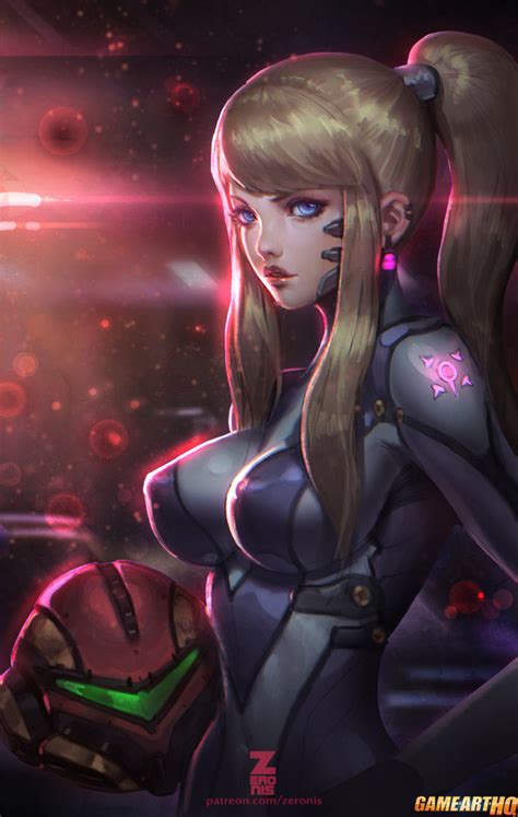 samus aran by two top artists zeronis and genzoman