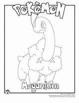 Meganium sketch template