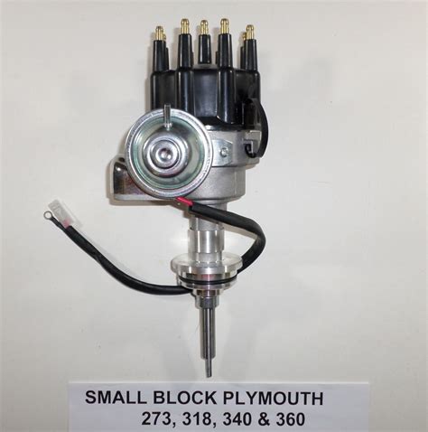 plymouth small block     black cap hei distributor ready  run swapmeetparts