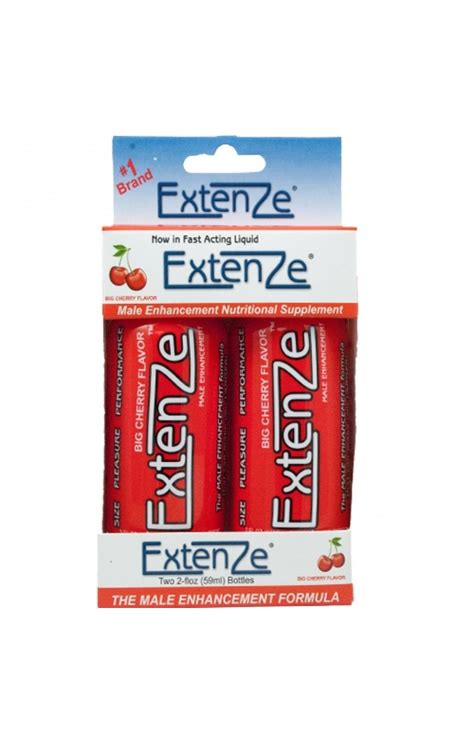 Extenze Male Enhancement Shooters 2 Ct Big Cherry Flavor 2 Fl Oz