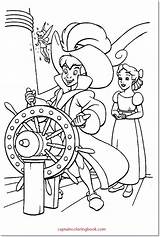 Pan Peter Coloring Pages Book Anchors Ship Printable sketch template