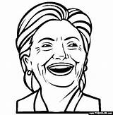 Coloring Pages Clinton Hillary People Famous Printable Popular Online Color Clint Getcolorings sketch template