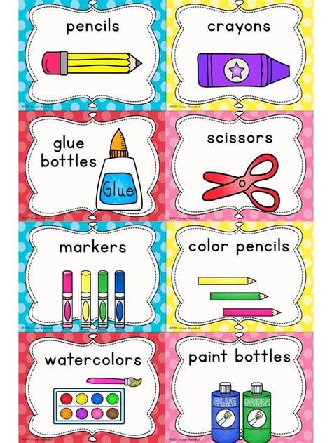printable classroom labels kindergarten printable templates