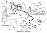 Colouring Pages Soccer Coloring Goalkeeper Boy Kids Football Drawing Print Goal Colour Boys Team Activityvillage Sports Color Book Summer Players sketch template