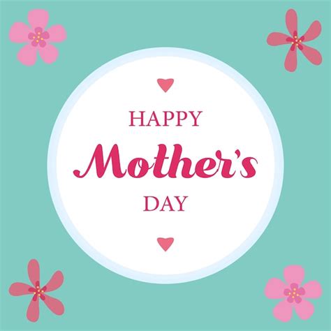 Premium Vector Mothers Day Love You Mom Greeting Card Design