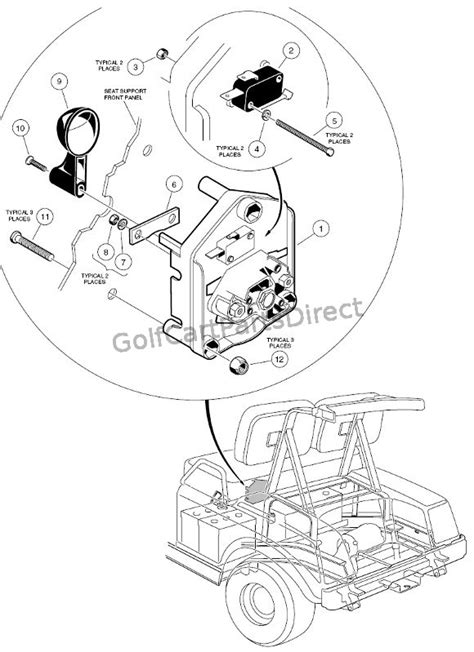 club car   reverse switch wiring diagram