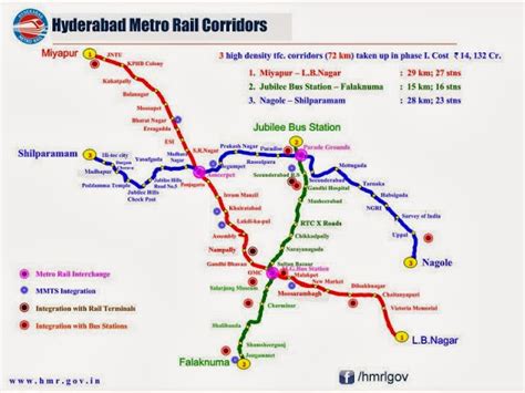 hyderabad metro adda latest metro rail route map hyderabad