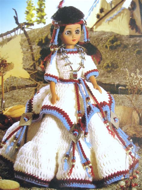 indian princess by fibre craft crochet pattern 15 doll