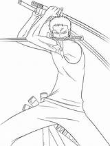 Zoro Lineart Luffy sketch template