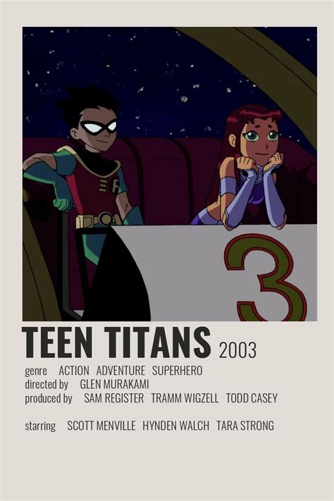 Minimalist Alternative Teen Titans Poster ☆ Check Out My Cartoon