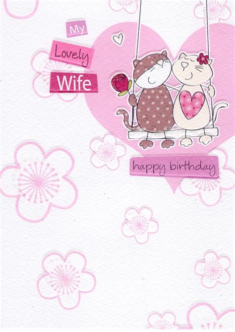 lovely wife birthday greeting card cards