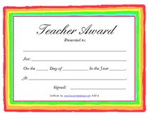 printable teachers appreciation week certificates awards templates