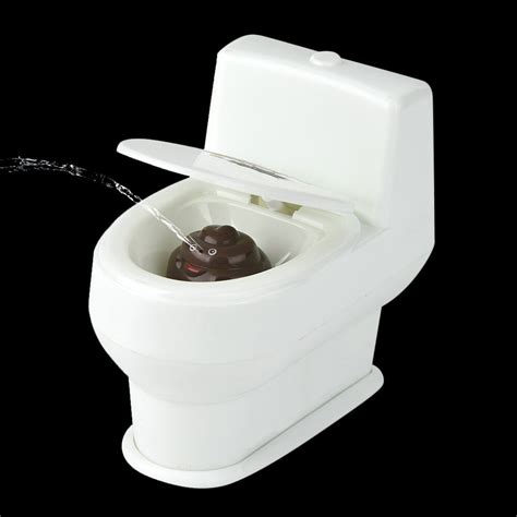 Mini Funny Prank Squirt Spray Water Toilet Closestool Joke Gag Toy
