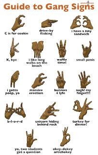guide  gang signs share voopics