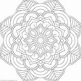 Coloring Lotus Mandala Pages Flower Symmetry Color Printable Getcolorings sketch template