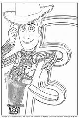 Coloring Toy Story Woody Pages Disney Printable Sherrif Buzz sketch template
