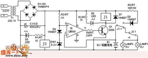 power outage lighting circuit  charging protection ledandlightcircuit circuit diagram