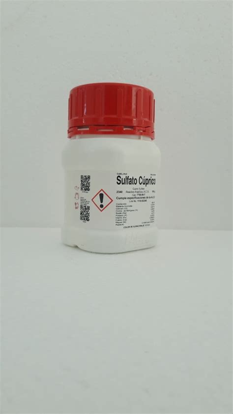 sulfato cúprico pentahidratado r a de 100 g fagalab mercado libre