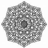Coloring Pages Flower Mandala Intricate Printable Adults Advanced Mandalas Hard Color Detailed Abstract Difficult Print Adult Flowers Fun Drawing Celtic sketch template