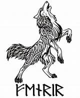 Fenrir Tattoo Norse Wolf Mythology Tattoos Mythologie Nordic Viking Nordische Loki Symbole Symbols Celtic Wikinger Google Search Designs Tribal Runen sketch template