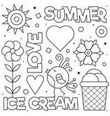 Coloring Summer Vector Pages Colouring Vectorstock Choose Board Kids Royalty sketch template
