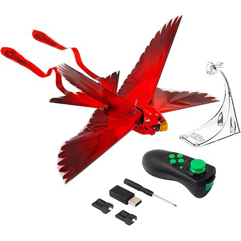 zing   bird red remote control flying toy great starting rc toy  boys  girls