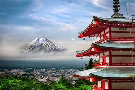 visit sacred mount fuji and the chureito pagoda in japan