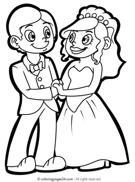 wedding coloring pages  printable mf