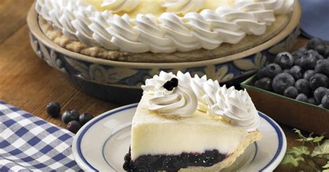 Double Cream Blueberry Pie Creamy Vanilla Custard And
