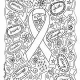 Cancer Coloring Breast Awareness Pages Month Childhood Ribbon Sheet Colouring Sheets Adult Survivor Instagram Ribbons Paper Adults Kim Likes Support sketch template