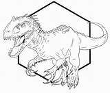 Jurassic Coloring Rex Indominus Pages Park Color Print Book Printable Jw Template Getcolorings Nice Deviantart Templates sketch template
