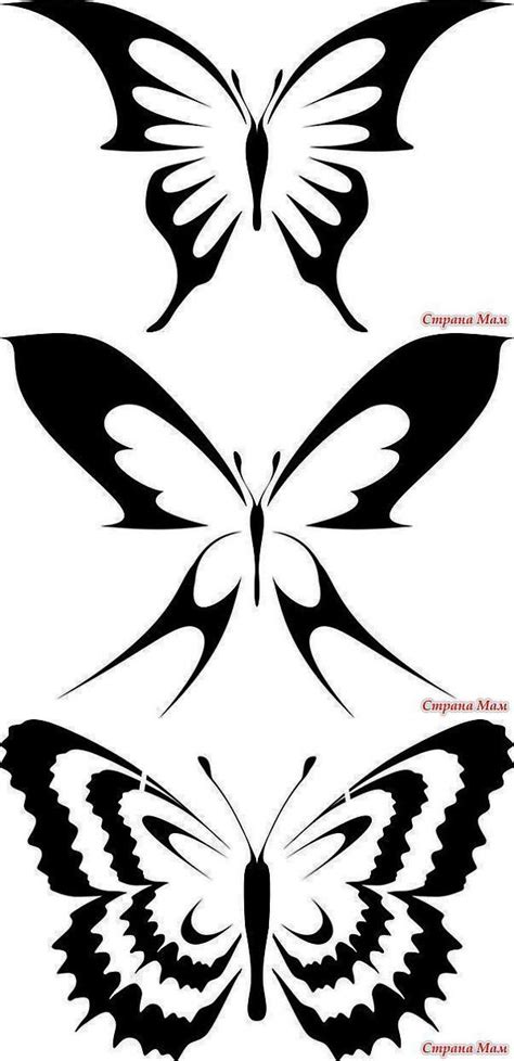 pin  robert  lule siluhete butterfly stencil silhouette stencil