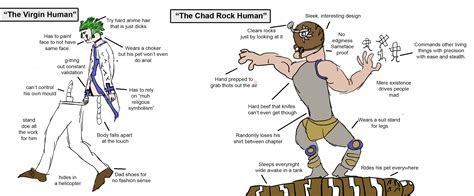 chad rock human jojo s bizarre adventure know your meme
