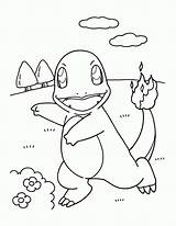 Pokemon Coloring Pages Charmander Printable Kids sketch template
