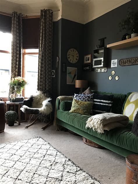 dark moody vintage filled victorian   uk moody living room