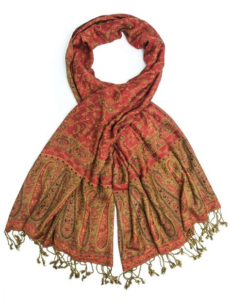 bhayana reversible cashmere silk pashmina scarf hand