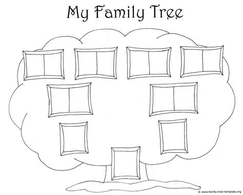 family tree template  kids printable genealogy charts