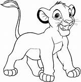 Coloring Pages Kids Simba sketch template
